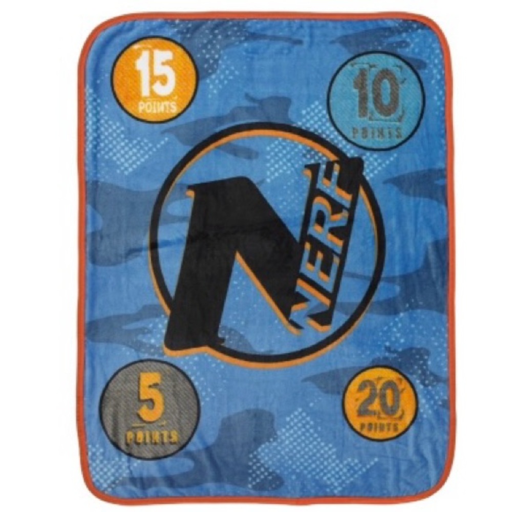 Hasbro “Nerf” Silky Soft Throw Blanket (NWT)